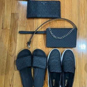 4 MICAEL KORS (gently used) items from the same line.